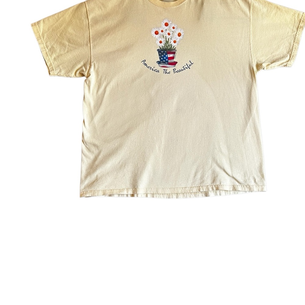 SONOMA WOMANS AMERICA THE BEAUTIFUL TOP SHORT SLEEVE SZ XL